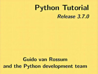 Image of Python Tutorial :Release 3.7.0